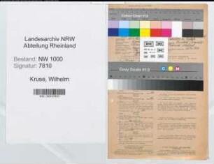 Entnazifizierung Wilhelm Kruse, geb. 28.03.1887 (Techn.Angest.)