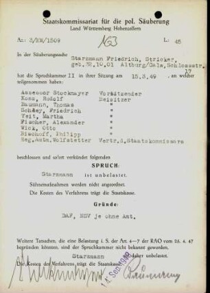 Starzmann, Friedrich