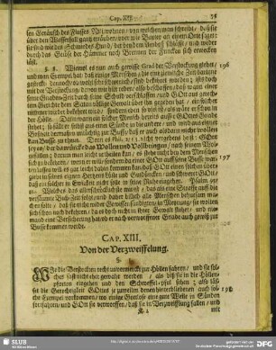 Cap. XIII. Von der Verzweiffelung