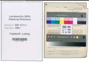 Entnazifizierung Ludwig Vogelpoth , geb. 16.04.1894 (Polizeibeamter)