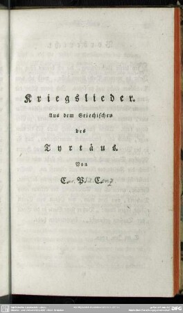 Kriegslieder