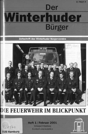 Heft 1 / Februar 2001 : Zeitschrift des Winterhuder Bürgervereins