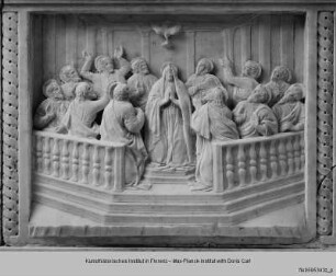 Verkündigungsaltar : Szenen aus dem Leben Christi und Mariens : Die Ausschüttung des Heiligen Geistes