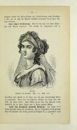 Luise, Königin von Preußen. Geb. 1776. Gest. 1810