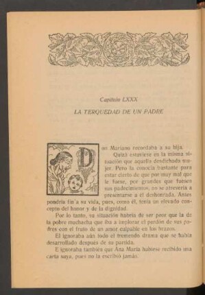 Capítulo LXXX - La terquedad en un padre