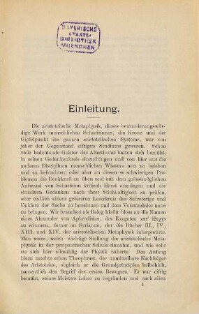 Albertus Magnus als Interpret der aristotelischen Metaphysik