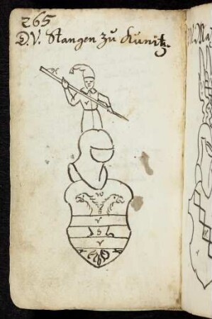 265 Wappen Stangen zu Kunitz