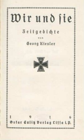 Wir und sie : Zeitgedichte