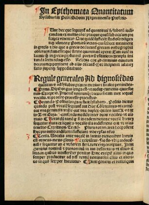 2v-3v, Regule generales Ad dignostendas