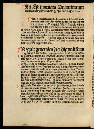 2v-3v, Regule generales Ad dignostendas