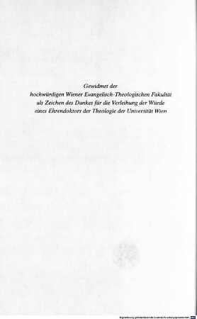 Wenn Rache der Vergebung weicht : theologische Grundlagen einer Kultur der Versöhnung