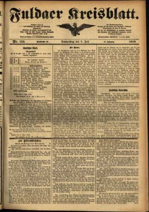 Ausgabe vom Donnerstag, den 09. Juli 1908.