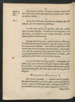 Negativa Tossani I.