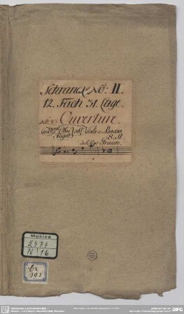 Suites - Mus.2474-N-16 : orch - a; GraunWV C:XI:16