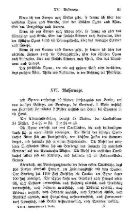 XVI. Wasserwege