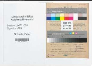 Entnazifizierung Peter Schmitz , geb. 04.10.1899 (Bahninspektor)