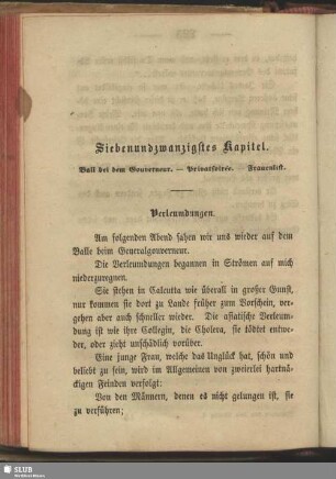 Siebenundzwanzigstes Kapitel