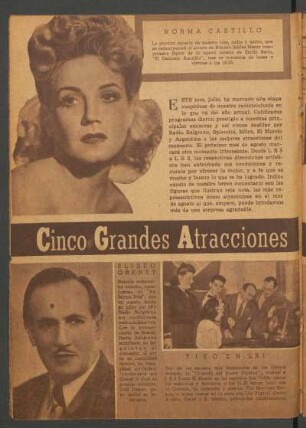 Cinco grandes atracciones para agosto