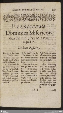Evangelium Dominica Misericordias Domini