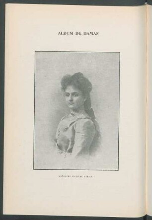 Álbum de Damas : Señorita Matilde Guridi. [Retrato]