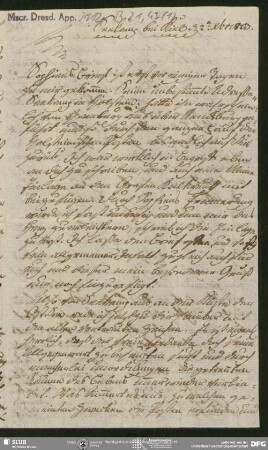 Eigenh. Brief von August Ludwig Hülsen an August Wilhelm von Schlegel, Seekamp, 02.12.1803