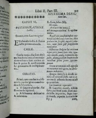 Caput VI. De Exuberatione Lactis.