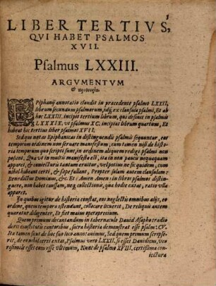 Libri Psalmorum : Paraphrasis Latina, Quae Oratione Soluta Breviter Exponit Sententias Singulorum, Ex Optimorum interpretum veterum & recentiorum rationibus, 3