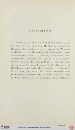 Lebensabriss