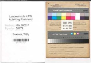 Entnazifizierung Willy Braeuer, geb. 02.01.1903 (Baecker)
