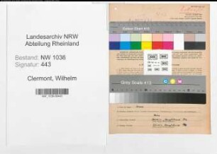 Entnazifizierung Wilhelm Clermont , geb. 27.06.1906 (Bergarbeiter)