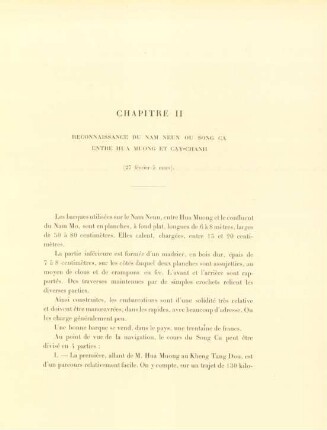 Chapitre II. Reconnaissance du Nam Neun ou Song Ca entre Hua Muong et Cay-Chanh