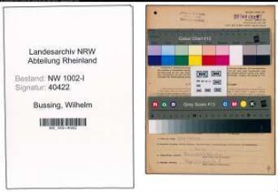 Entnazifizierung Wilhelm Bussing, geb. 09.06.1900 (Schmelzmeister)