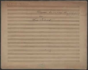 Festhymne, Coro maschile, brasses - BSB Mus.ms. 5942 : Festhymne für den 25. Aug. 1862, zur Enthüllung des König Ludwigs Denkmal