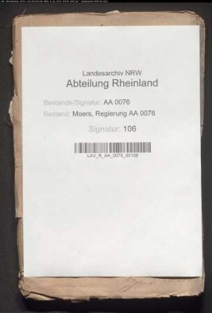 Königliche Bestätigung des von den kleve-märkischen und moersischen Landständen getroffenen Arrangements wegen Vergütung der Kriegsschäden