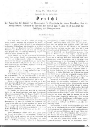 Beilagen zu Protokoll, 254. Sitzung