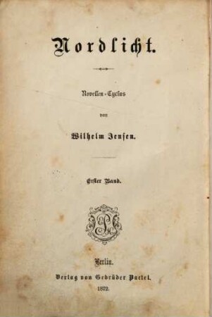 Nordlicht : Novellen-Cyclus, 1. Karin von Schweden : Novelle