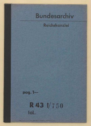 Geheimfonds des Reichskanzlers. - Titelbücher (Kap. III 1 Tit. 32: Zur Verfügung des Reichskanzlers zu allgemeinen Zwecken): Bd. 4