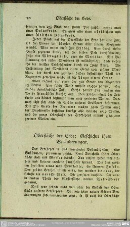 Oberfläche der Erde; Geschichte ihrer Veränderungen