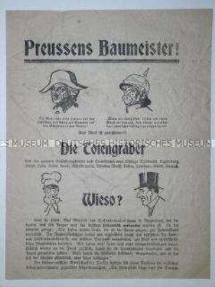 Illustriertes Flugblatt der DNVP zu den preußischen Landtagswahlen 1919