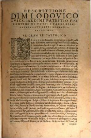 Descrittione Di M. Lodovico Guicciardini Patritio Fiorentino, di Tutti i Paesi Bassi, altrimenti detti Germania Inferiore : con piu carte di Geographia del paese, & col ritratto naturale di piu terre principali