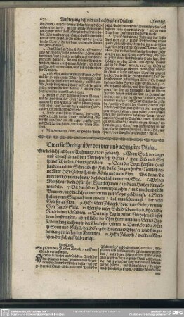 Die Predigten über den vier und achtzigsten Psalm