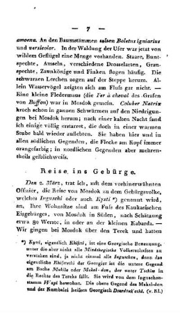 Reise ins Gebürge.