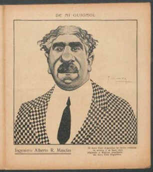 Ingeniero Alberto R. Mascías - [Caricatura] : De mi Guignol