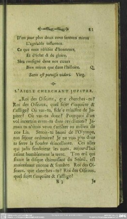 L'Aigle Cherchant Jupiter
