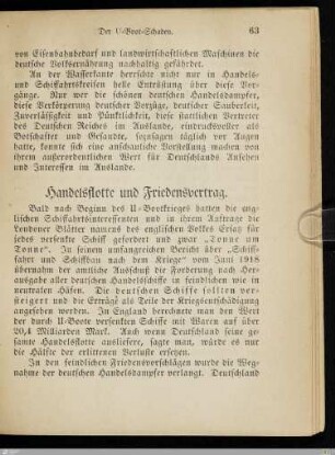 Handelsflotte und Friedensvertrag
