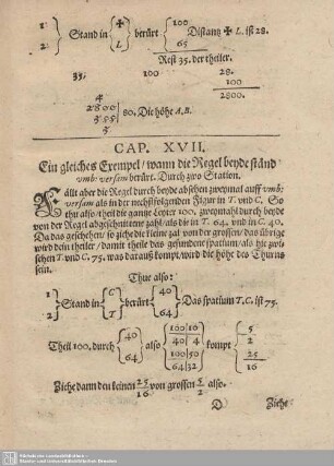 Cap. XVII. Ein gleiches Exempel / wann die Regel beide ständ vmb:versam berürt. Durch zwo Station.