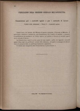 Pubblicazioni della Direzione generale di Agricoltura.