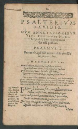 Psalterium Davidis.