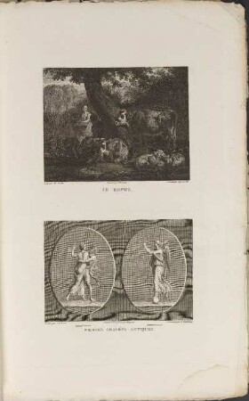 Illustrationen: Le Repos. Pierres Gravées Antiques.