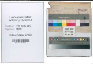 Entnazifizierung Anton Schuerkamp , geb. 00.00.0000 (Amtsinspektor)